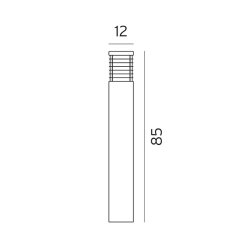 Halmstad - 1483 - Bedlampe - Sort - Norlys