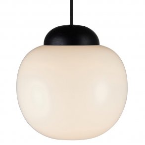 Cream pendel, 22 cm. (Oval) - Halo Design