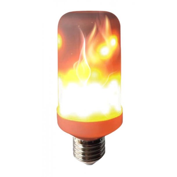 Halo Colors LED Burning Flame E27 - 3 Funktioner - Halo Design