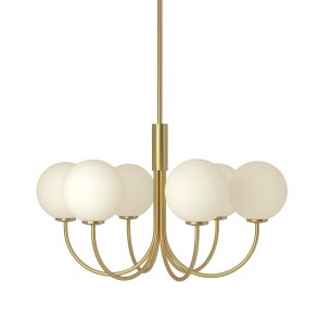 Ballon G9 Lysekrone - 6 arme - Messing - Herstal