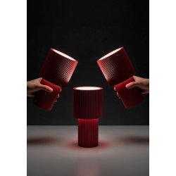 Batteri Bordlampe - Iluma - Genopladelig - R�d - Herstal