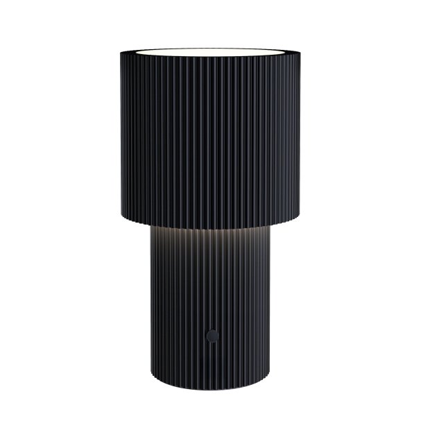 Batteri Bordlampe - Iluma - Genopladelig - Sort - Herstal