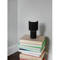 Batteri Bordlampe - Iluma - Genopladelig - Sort - Herstal