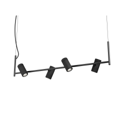 Holder Pendel - 4 spot - Sort - Herstal