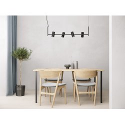 Holder Pendel - 4 spot - Sort - Herstal