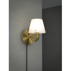 Gil - V�glampe - Messing/Glas - Herstal