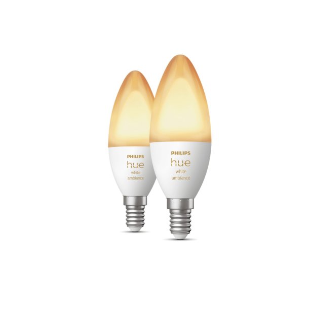 Philips Hue White Ambiance - E14 - 470lm - Kerte - 2-pak