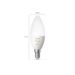 Philips Hue White Ambiance - E14 - 470lm - Kerte - 2-pak