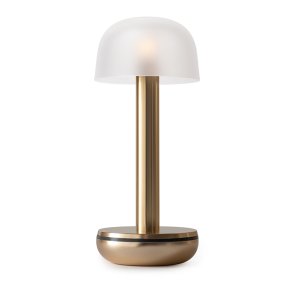 Two - Bordlampe - Gold Glass Frosted - humble