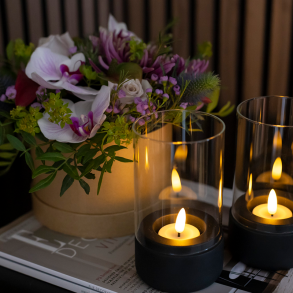 Hurricane St - inkl. Fyrfadslys - 2 Stk - Skandi