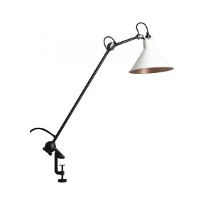 Lampe Gras - Bordlampe - 201-C - Klemlampe - Hvid/Kobber - DCW ditions Paris