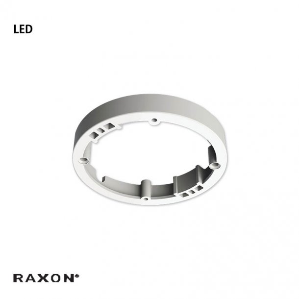Pbygningsring til LED indbygningsspot - Hvid - Raxon