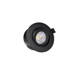 Indbygningsspot - Downlight Tilt - 2700K - Sort - Antidark