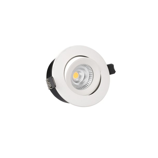 Indbygningsspot - Downlight Tilt - 2700K - Hvid - Antidark