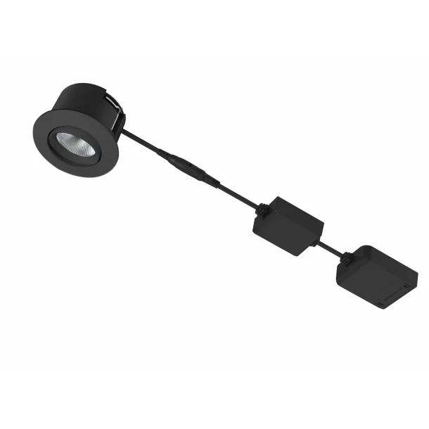 Indbygningsspot Diospot 50 - 7W - 927 - Sort