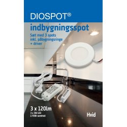Indbygningsspot Diospot LED uden Driver - Stl