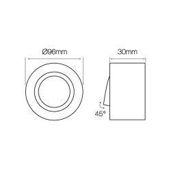 Indbygningsspot - Rollo Midi - Hvid - LED Line