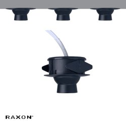 Indbygningsspot TLD 12 - 3 PAK - Sort - Raxon