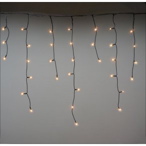 Julelyskde - Istap - Varm Hvid LED - 100 lys - Veli-Line