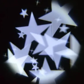 Julelys LED - Projektr - Hvide Stjerner - 5x5 Meter - GN