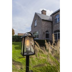 Kelsey Bedlampe - Stor - Mat Sort - Lutec