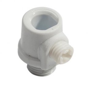 Klemnippel til Fatning - Hvid