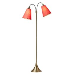 Fodg�nger Gulvlampe - Antik Messing/Koral - Nielsen Light