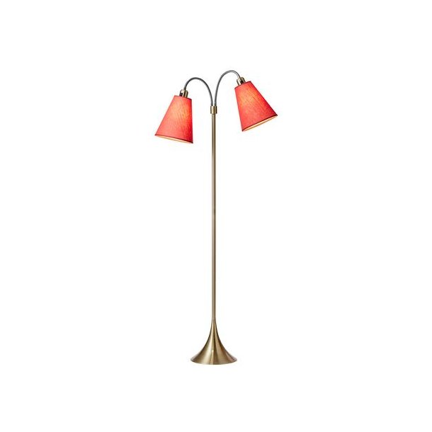 Fodgnger Gulvlampe - Antik Messing/Koral - Nielsen Light