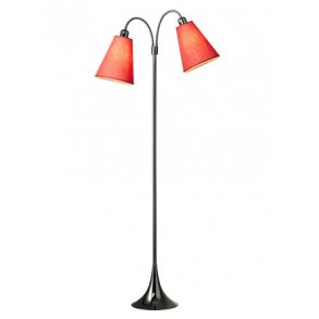 Fodgnger Gulvlampe - Sort Forkromet - Koral - Nielsen Light