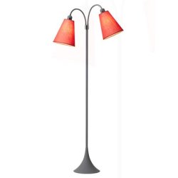 Fodgnger Gulvlampe - Soft Gr/Koral - Nielsen Light