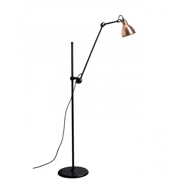 Lampe Gras - Gulvlampe - 215-R - Hvid/Kobber - DCW ditions Paris