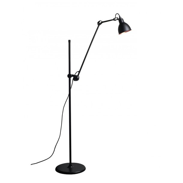 Lampe Gras - Gulvlampe - 215-R - Sort/Kobber - DCW ditions Paris