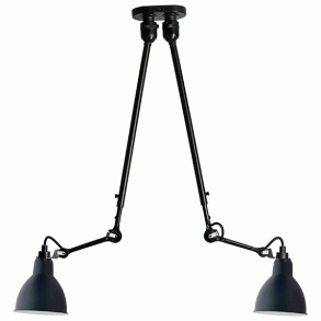 Lampe Gras - Loftslampe - 302 - Dobbelt - Sort/Bl - DCW ditions Paris
