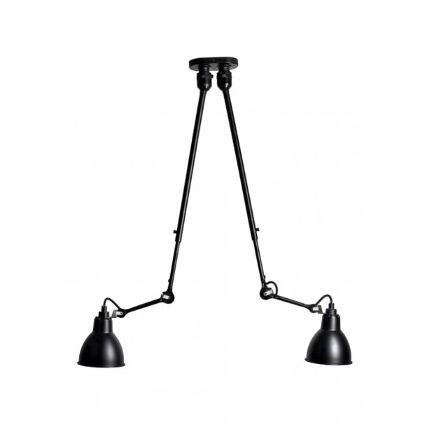 Lampe Gras - Loftslampe - 302-R - Dobbelt - Sort - DCW ditions Paris