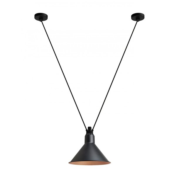 Lampe Gras 323-C - Sort/Kobber - Pendel - DCW ditions Paris