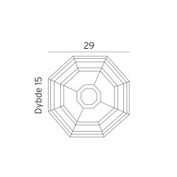 Latina Vg/Loftslampe - Sort - Norlys