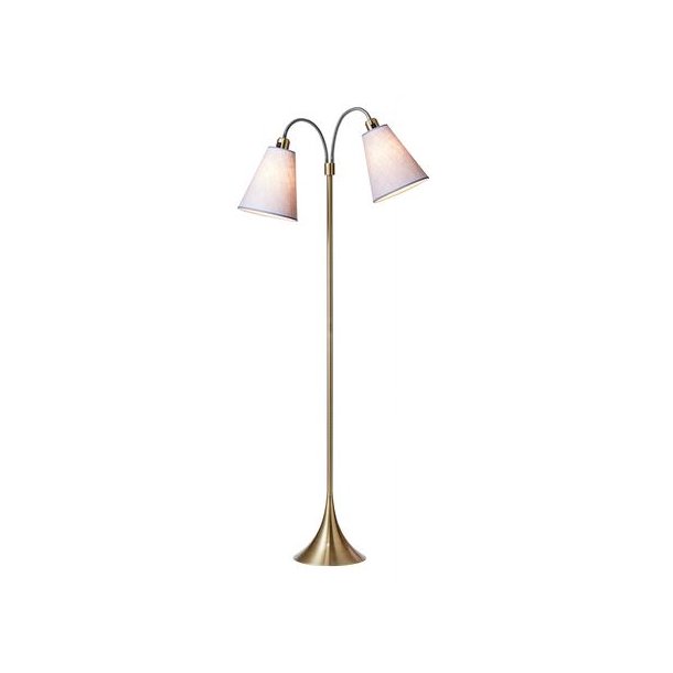 Fodgnger Gulvlampe - Antik Messing/Lavendel - Nielsen Light