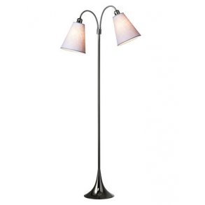 Fodgnger Gulvlampe - Sort Forkromet - Lavendel - Nielsen Light