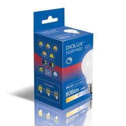 LED pre Diolux 6W 3-Trins - 3000k - 806lm