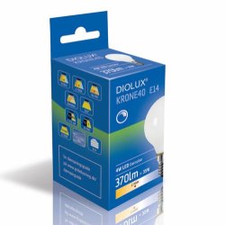 LED Kronepre Diolux 4W - E14 - 2700K - Opal - Dmpbar - GN
