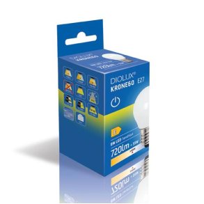 LED Kronepre Diolux - 6W - 720lm - E27 - 3000K - GN