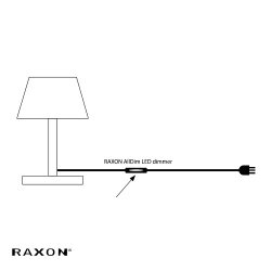 LED Lysdmper AllDim - Hvid - Raxon