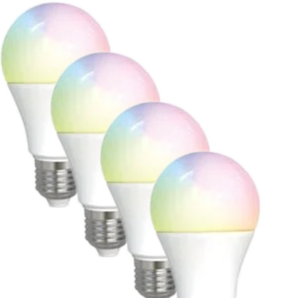 4 Pack - E27(806lm) Smart Pre - 2700-6500+RGB - Dura