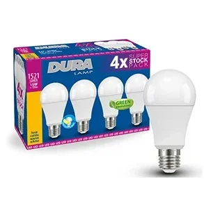 LED pre - 13,5W - E27 - 3000K - 1521L - Duralamp - 4 Pak.