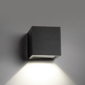 Cube Down LED ude/inde vglampe - Sort - Light-Point