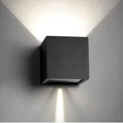 Cube LED XL ude/inde vglampe - Sort - Light-Point