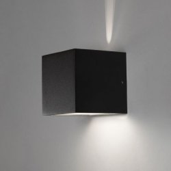 Cube Vglampe ude/inde Sort - Light-Point