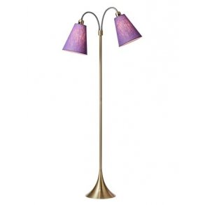 Fodgnger Gulvlampe - Antik Messing/Lilla- Nielsen Light