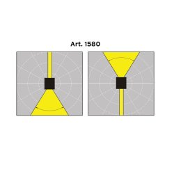 Lillehammer - Up/Down LED v&aelig;glampe 1580 - Alu - Norlys