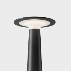 Lix IP44 Bordlampe - Jet Sort - Transportabel - IP44.de